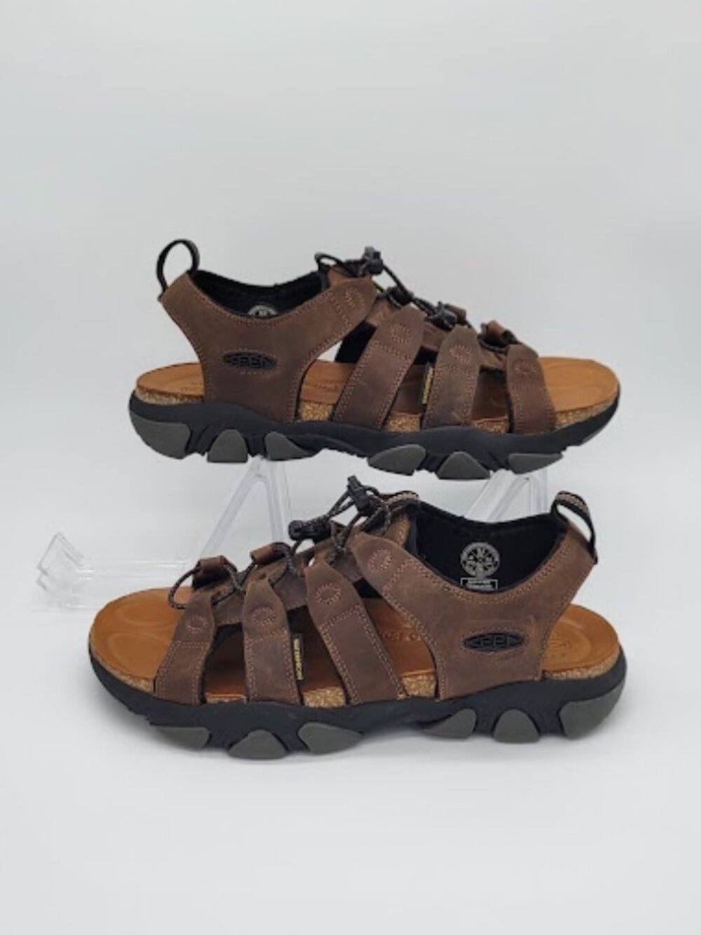 KEEN Men’s Daytona II Brown Leather open-Toe Outdoor Sandals Size 11 NWOB - Picture 5 of 8